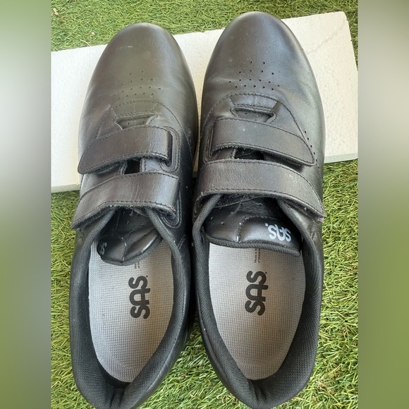 SAS Women’s 9.5W Black Leather Comfort Shoes Great Shape/ Great for Servers - Picture 2 of 7